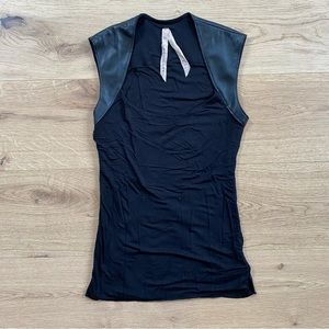Bailey 44 Faux Leather Accent Tank Top